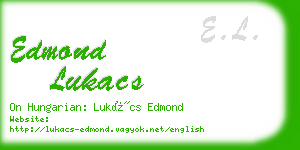 edmond lukacs business card